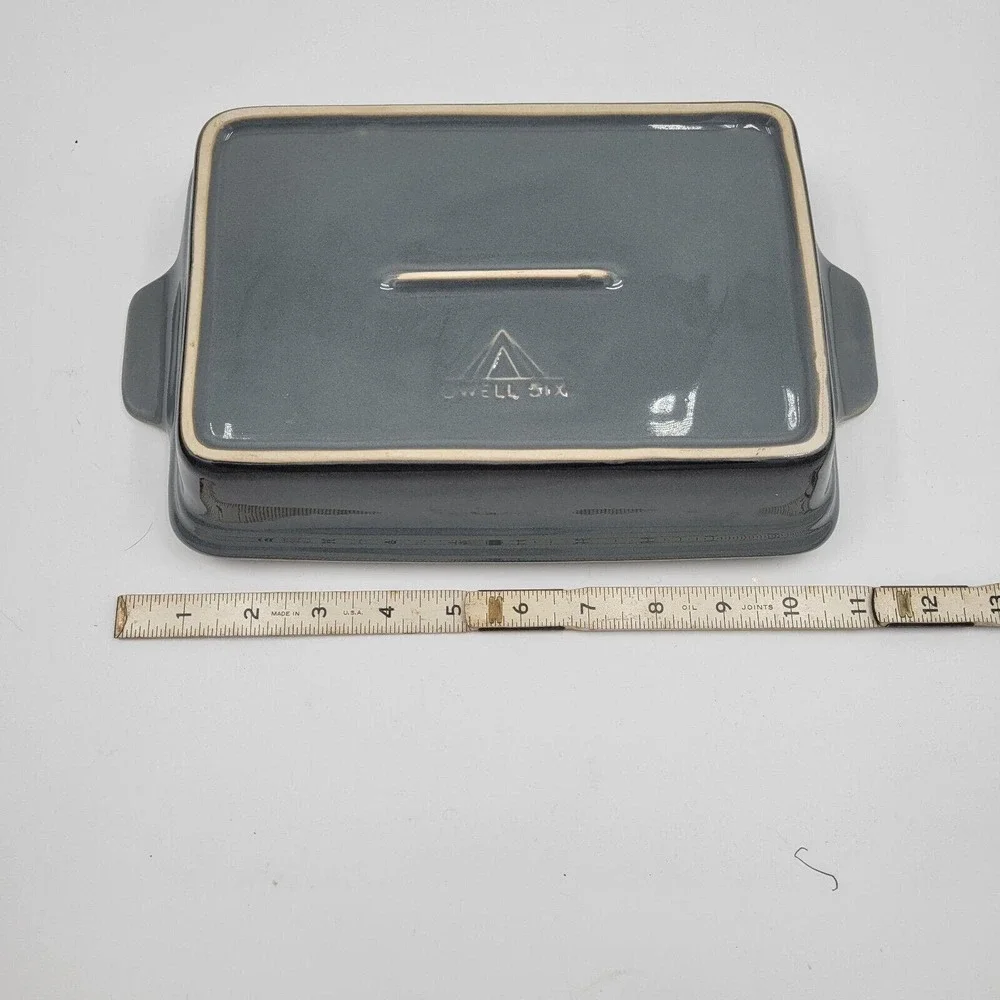 Dwell Six Avacado Green Stoneware Limited Edition‎ Brownie Casserole Dish 8x6